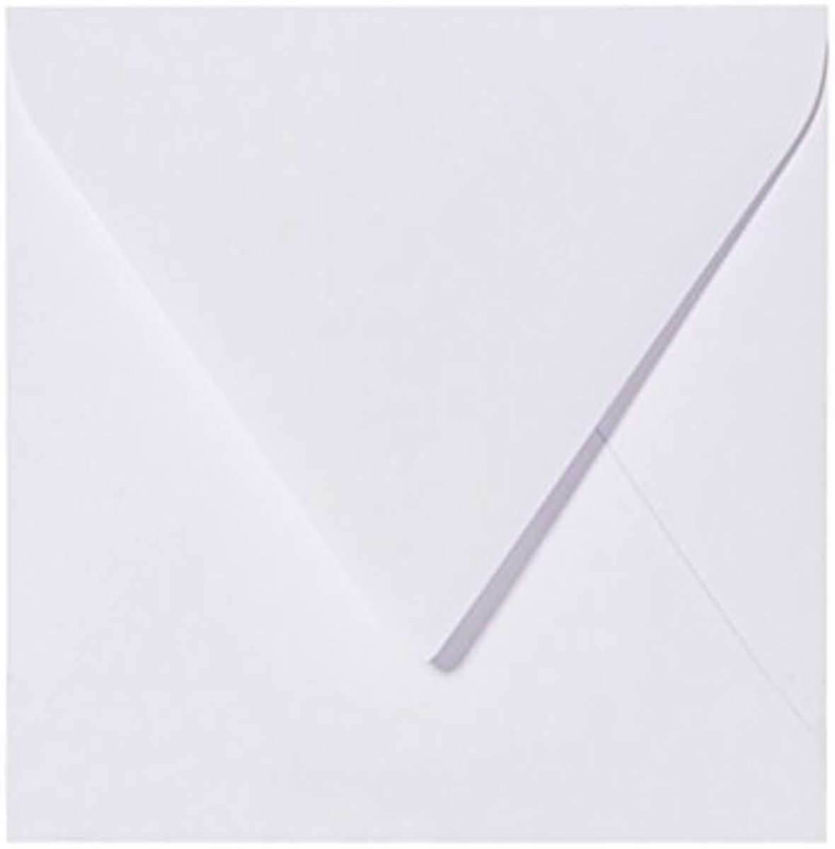 25 enveloppen 15x15 cm, kuvert 150x150 vierkant, 120 g/m² zonder venster met likstrook voor huwelijkskaarten (01 Zartcreme)
