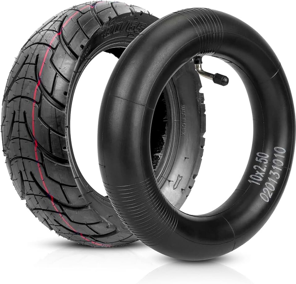 Banden 10 inch (10 x 3,0) (80/65-6) (255 x 80) voor Kugoo M4 Dualtron Victor LUXURY EAGLE Speedway 4 Zero 10X Minimotors elektrische scooter (1 Cityroad band + 1 luchtkamer)