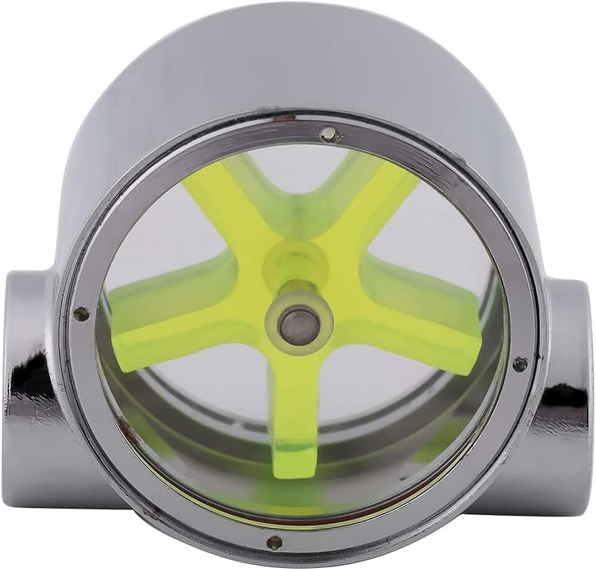 Waterstroomindicator, Wolfraamlegering Koelflowsensor voor Computer of Andere Waterkoelsystemen voor Pc -waterkoeling met G1/4 Standaarddraad en Groene Rotor