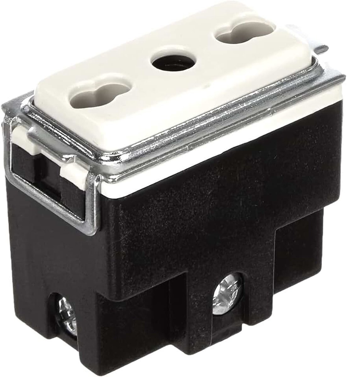 12xFEB 2045 Presa Bivalente di Sicurezza Avorio 2P+T Standard Italiano Compatibile Bticino Magic