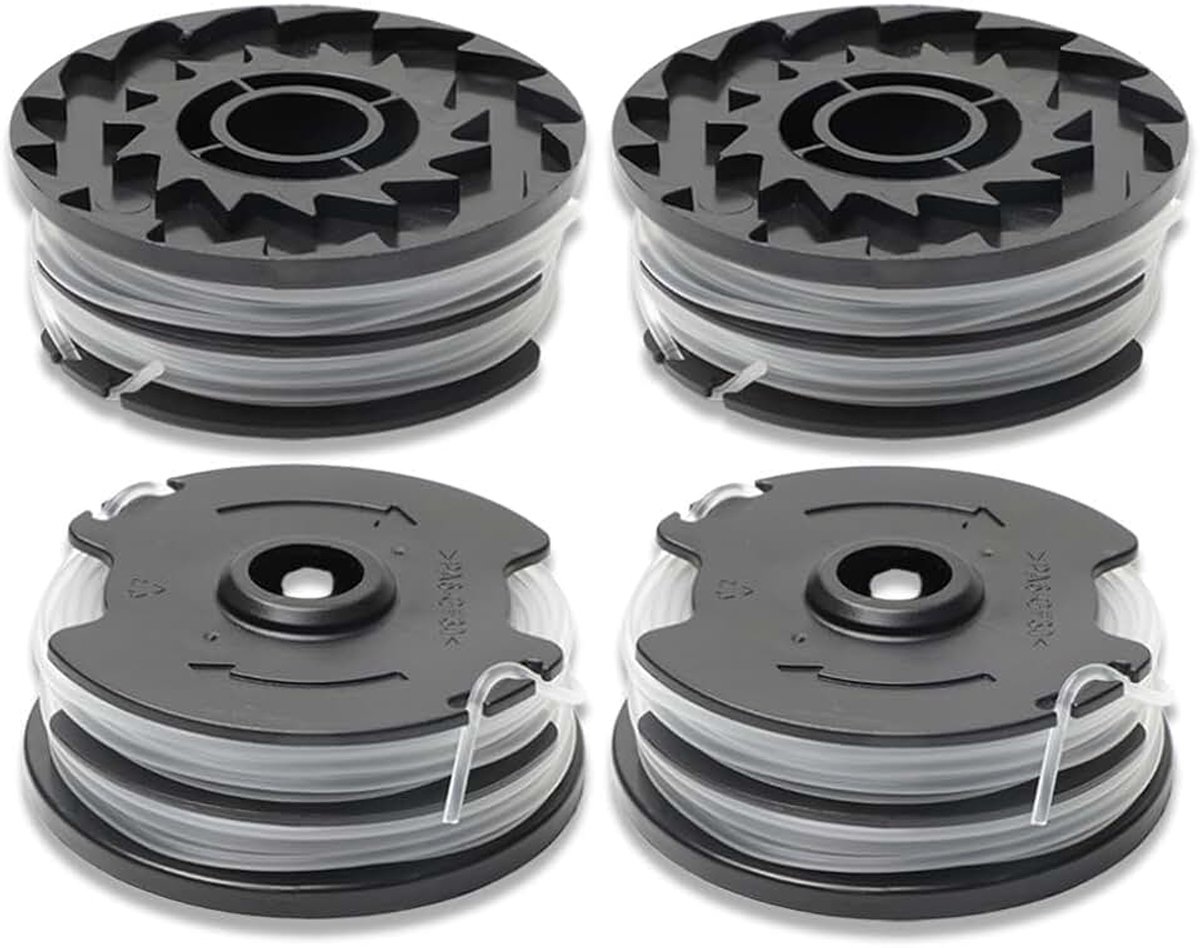Compatibel met Parkside 20-Li PRT 50 PRT 300 PRT 550 spoel, 8,2 m Φ1,65 mm reservedraadspoelen voor grastrimmer (4 spoel)