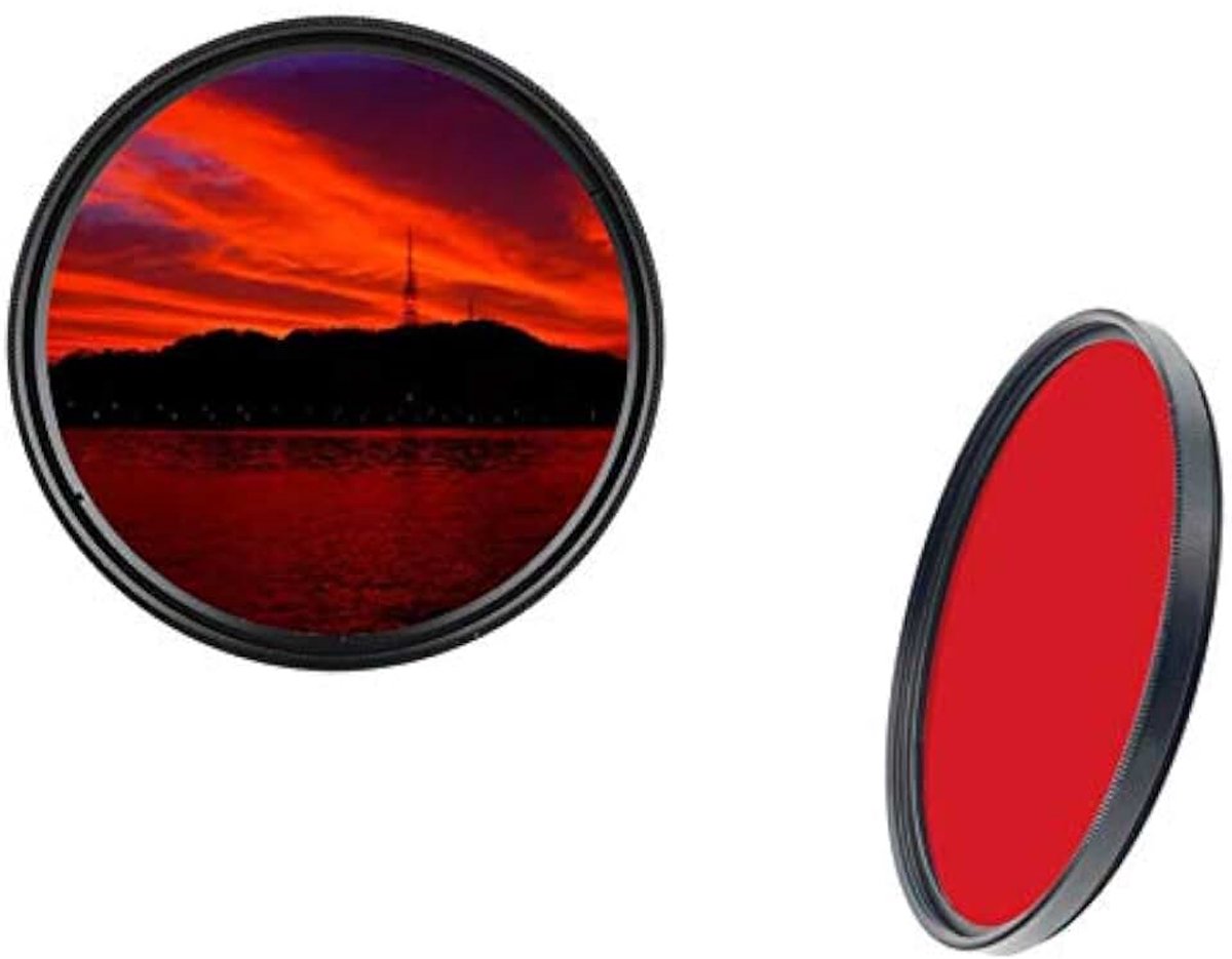 55 mm professionele kleurfilter rood Full Filter merkfilter 55 mm dHD DIGITAL f55ro