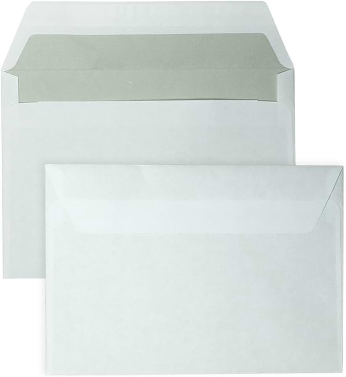 - C6 Enveloppen A6 formaat wit - 114 x 162 mm - 250 stuks - Zelfklevend met plakstrip - 80 Gram