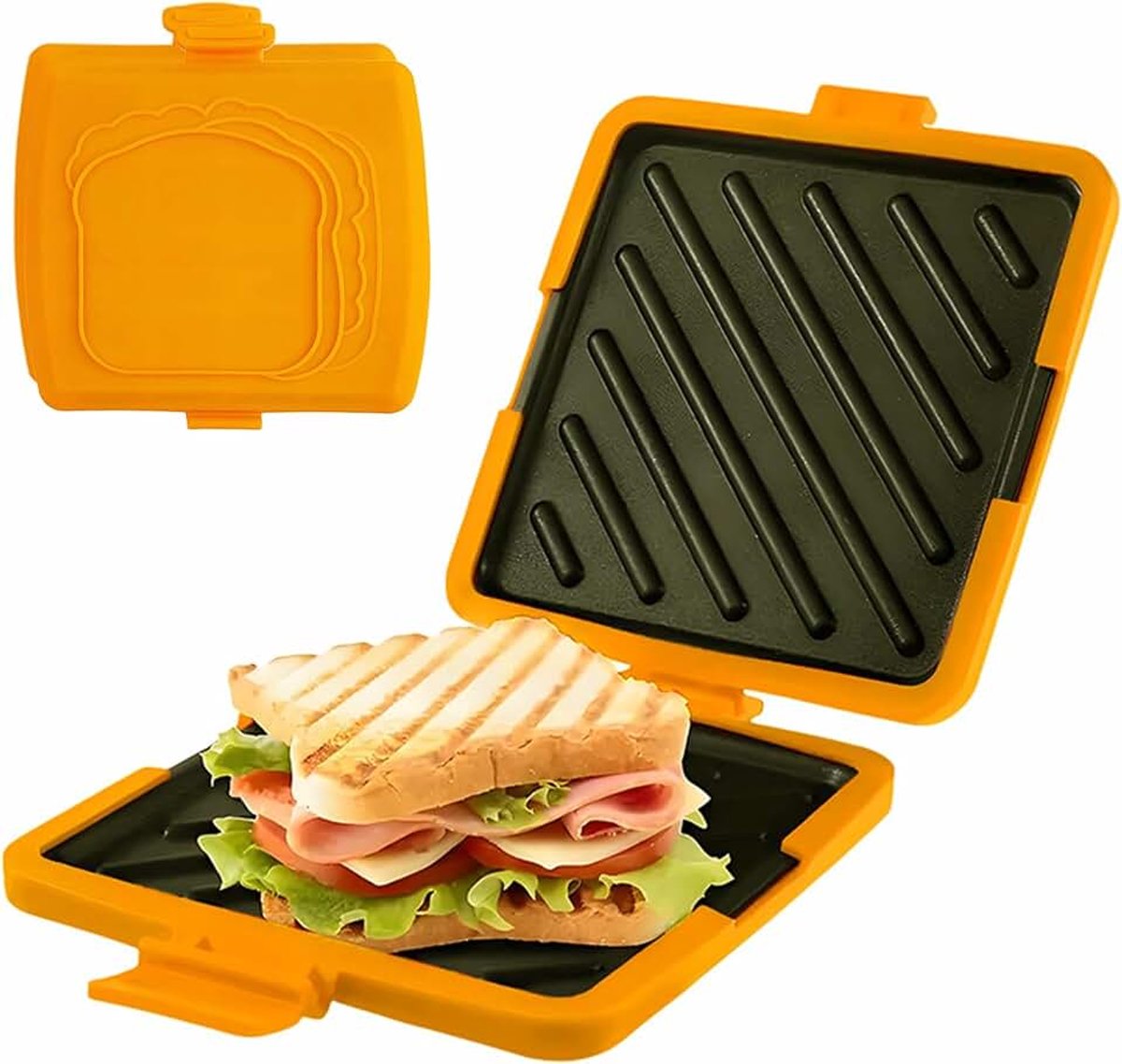 Hittebestendige Draagbare Tosti Quesadilla Taart Snacks | Magnetron Ontbijtsandwichmaker Voor Thuis Appartement Studentenkamer Feest Reizen