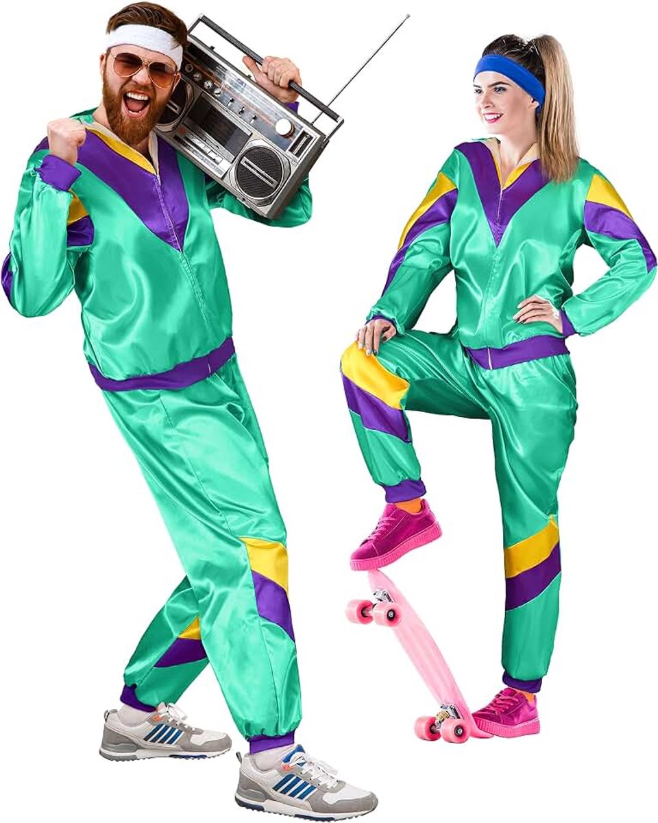 Jaren 80 & 90 Retro Trainingspak I Assianzug I Kostuum I Gangster I Prolet I Wansmaak I Assi I Heren I Dames I Motto I Carnaval I Fasching