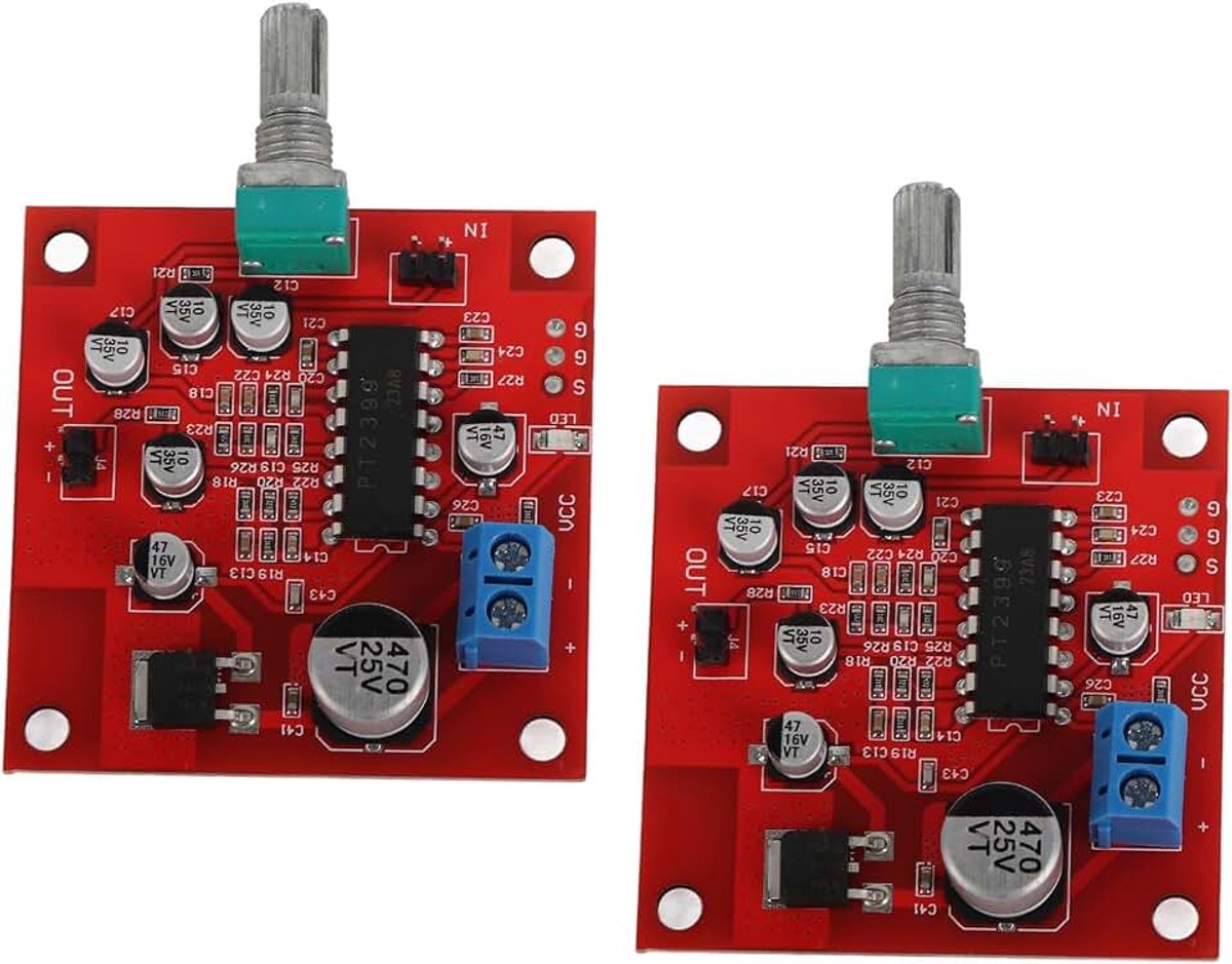 PT2399 Microfoon Reverb Board Module 2 Stuks voor Home Theater, DC6-15V Galm Effect Zonder Voorversterker