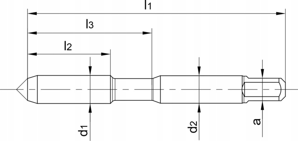 FANAR Linkse Schroefdraad Kranen Set HSS M10, 3-delig