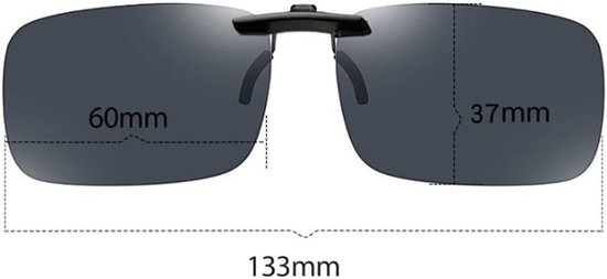 Clip-on Zonnebril - Flip-up Lenzen - Veilig Rijden - Gepolariseerde Bescherming - 132mm Breed - Oranje Lenzen — afbeelding 4