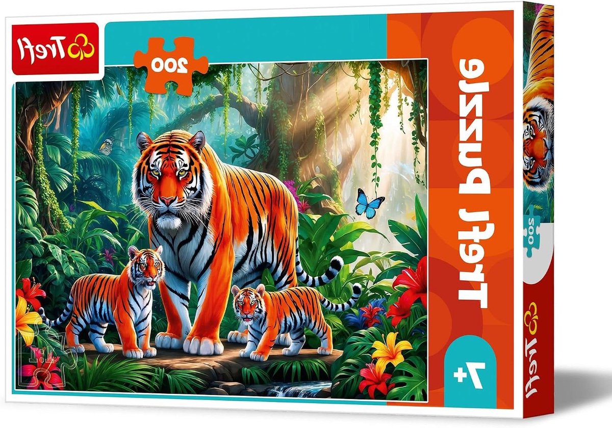 Legpuzzel - Dierenpuzzel - Kinderspel - 200 Stukjes - 48x34 cm - Multicolor