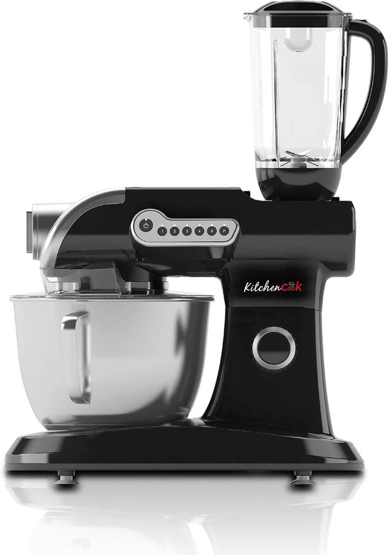 Kneedmachine - Keukenrobot - Bakken en Mixen - Krachtige Motor - 6 Liter Kom - Zwart — afbeelding 4