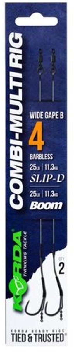 Korda Combi Multi Rig Wide Gape B Barbless - Maat : 4
