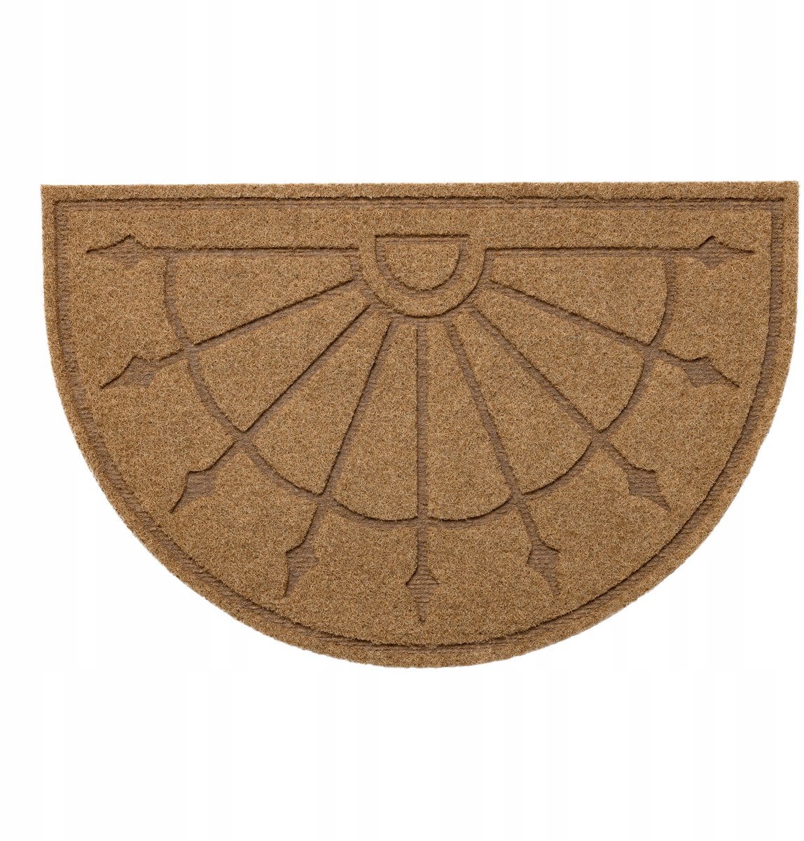 Antislip Patio Halve Maan Deurmat Beige 50x77 cm