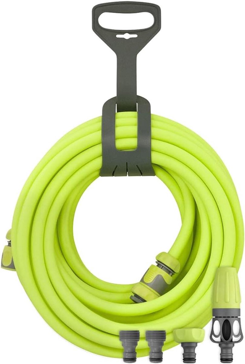 Tuinslang Set - Flexibele Slang - Tuin Bewateren - Knikt Niet - 15 Meter - Groen