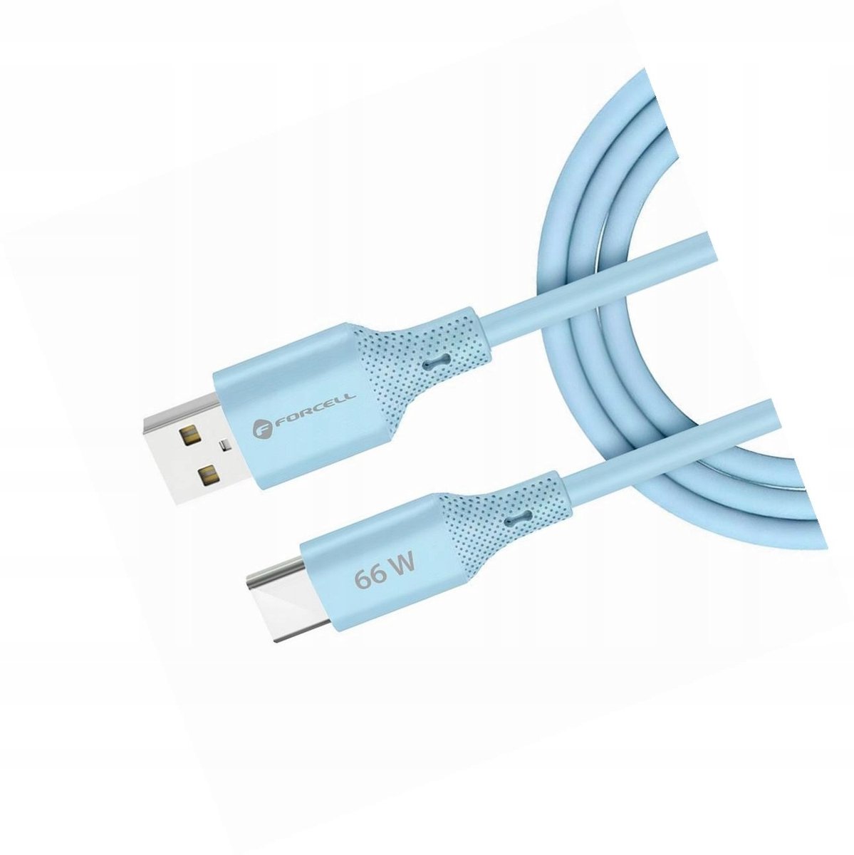 Forcell USB-A naar USB-C Kabel 1m Blauw - Android Auto & Snel Laden