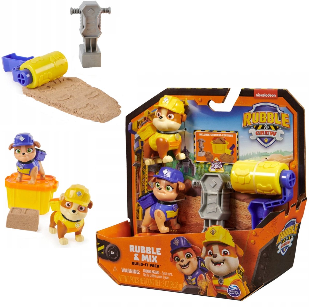 Paw Patrol Rubble & Mix Bouwset met Zand en Figuren