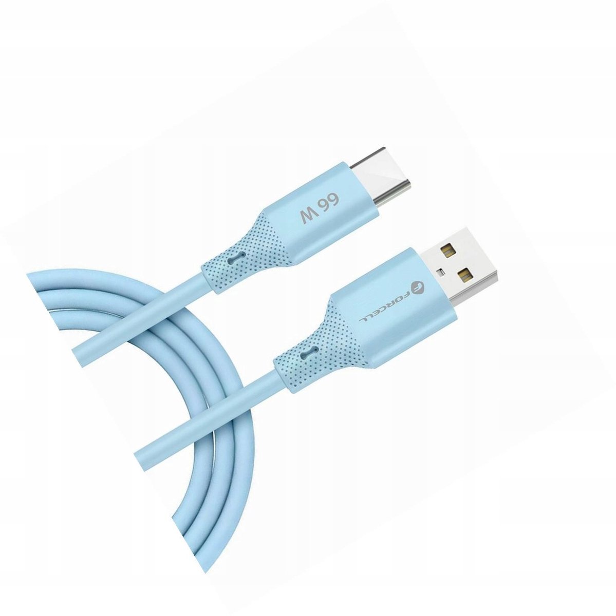 Forcell USB-A naar USB-C Kabel 1m Blauw - Android Auto & Snel Laden