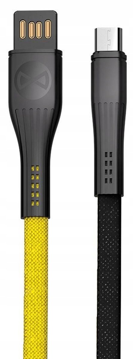 Forever USB-micro USB CORE kabel 1m 3A Geel