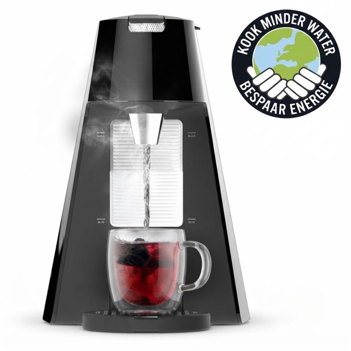 SP® Heetwaterdispenser - Heetwater Dispensers - Instant Waterkoker - Zwart - 12cm x 11cm x 10cm
