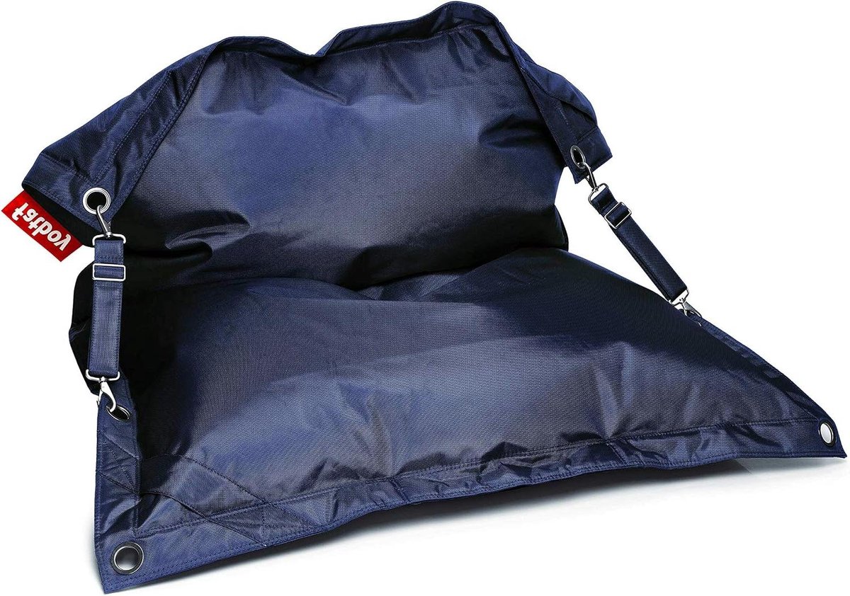 Zitzak Loungebank - Zitkussen Outdoor - Ontspannen Buiten - Verstelbare Banden - 135 x 198 cm - Donkerblauw