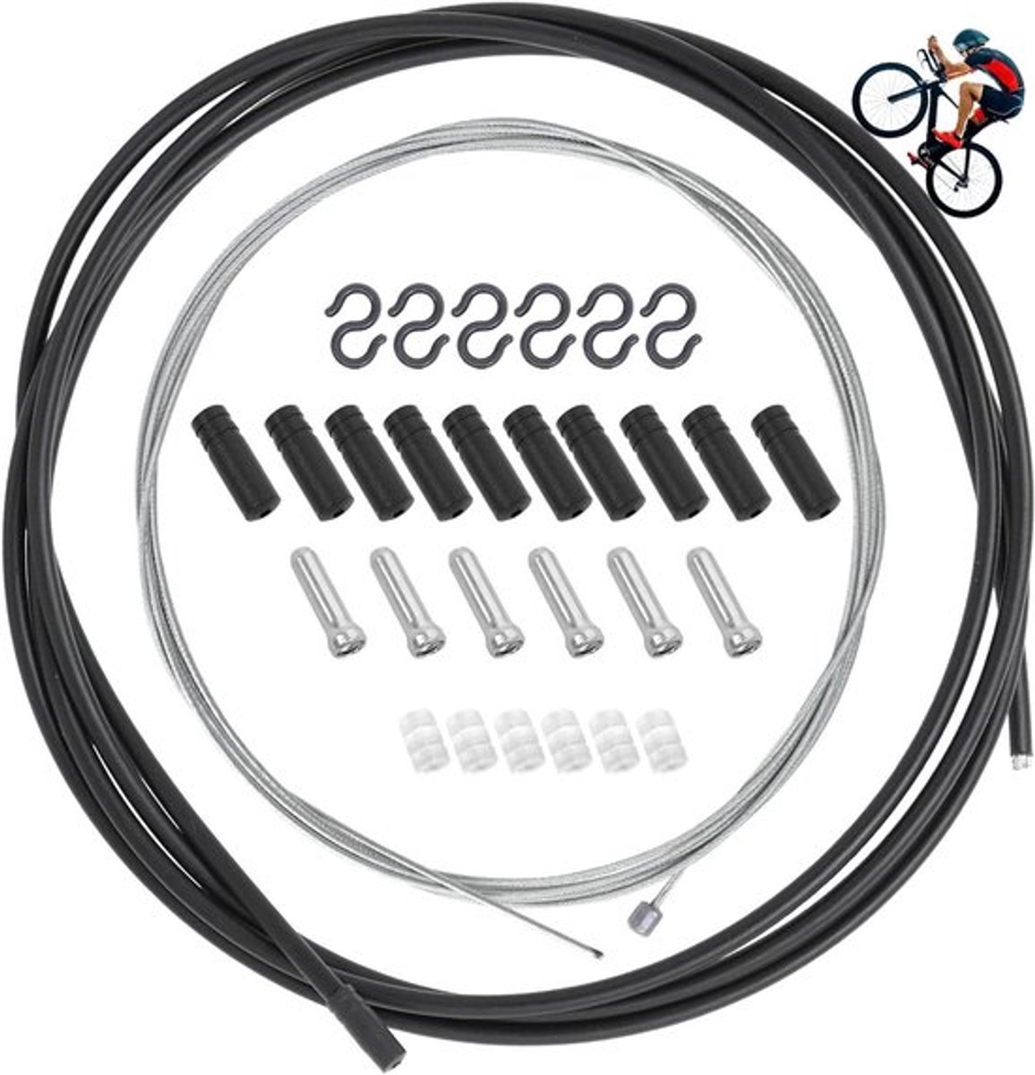 Fiets Versnellingskabel Set - Draad & Behuizing Kit voor Mountainbike Reparatie