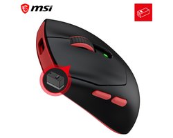 MSI FORGE GM340 WIRELESS BLACK – Gamingmuis – Draadloos RF - Bluetooth – Optisch – 12.000 DPI
