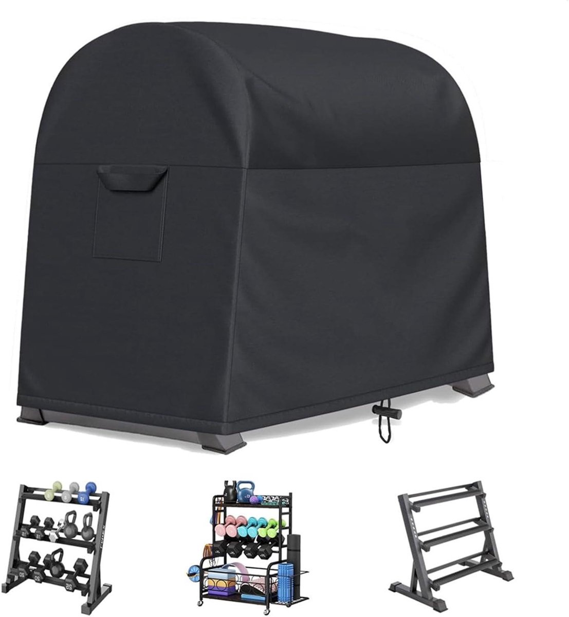 Halterrek Hoes - Gewicht Beschermhoes - Apparatuur Beschermen - Waterdicht Oxford Materiaal - 102x63.5x89cm - Zwart
