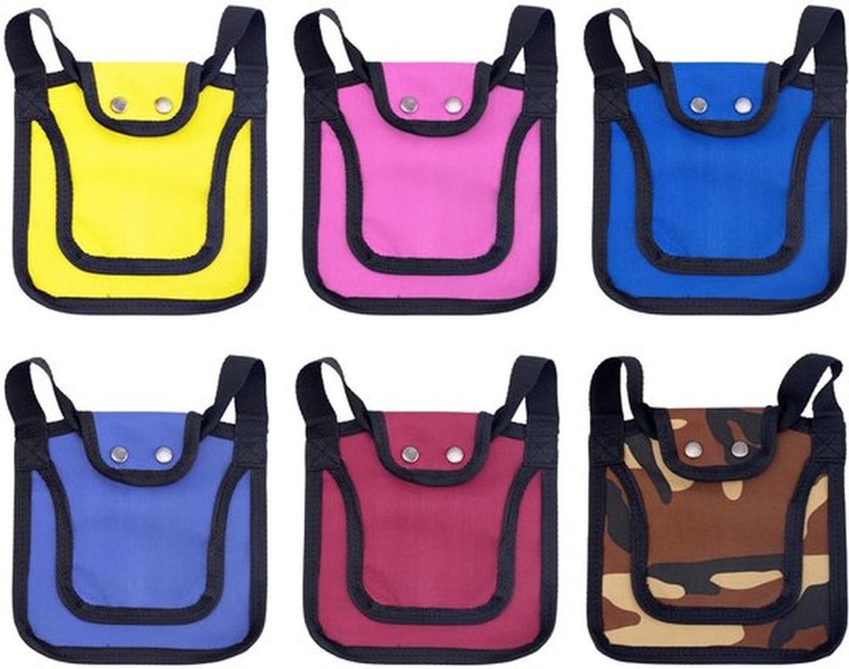 Kippenzadel 19 cm - 6 Stuks - Verstelbare Riem - Oxfordstof - Comfortabele Kippenschorten - Beschermende Accessoires - Kippenbescherming