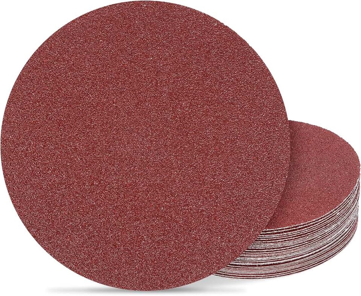 125 mm, 125 mm schuurschijven voor excentrische schuurmachine, 5 inch klittenband-schuurbladen voor houtmaterialen, spaanplaat, metaal (30 stuks, 60 korrel)