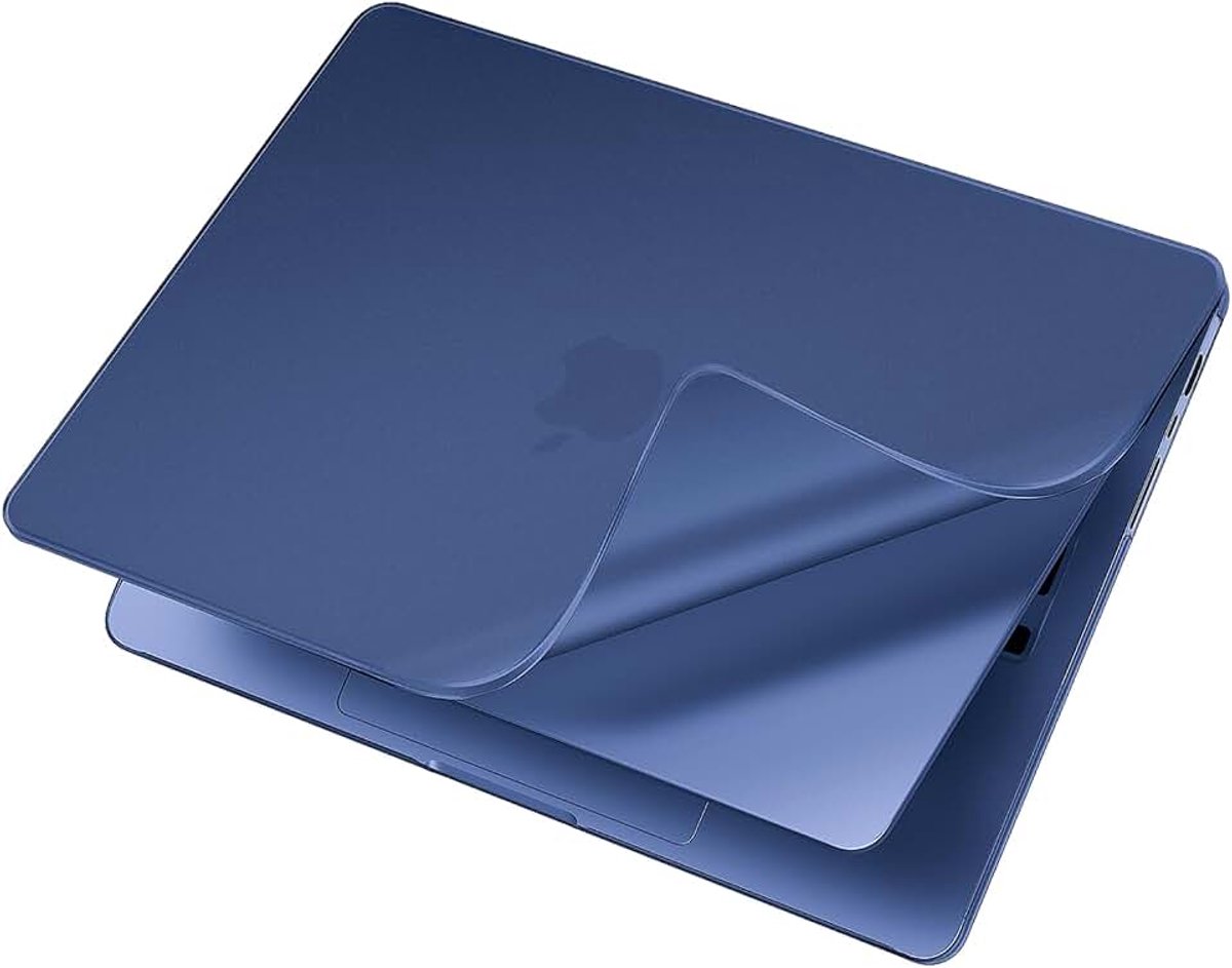 Geschikt voor MacBook Pro 14"， M1 - M5，2026-2022, Mat Blauw | Model A3449 A3240 A3113 A2681,M5 M4 M3 M2， Lichtgewicht en Pasvorm, Kunststof Beschermhoes