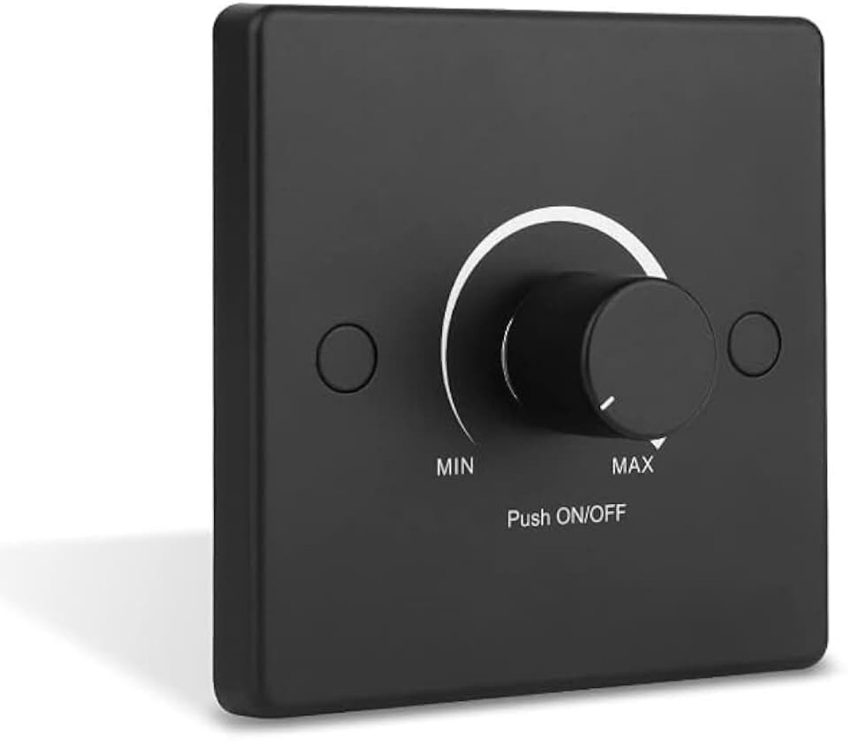 12V/24V 5A High Side PWM LED Dimmer Switch, 86mm x 86mm, Stegeloze dimmer voor RV, boot, truck en trailerverlichting (zwart)