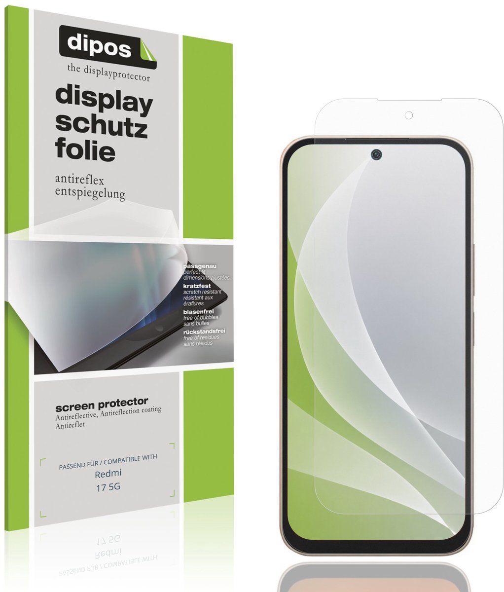dipos – 4x Matte Beschermfolie geschikt voor Redmi 17 5G | Krasbestendige & antireflecterende Screenprotector Ultra-Thin