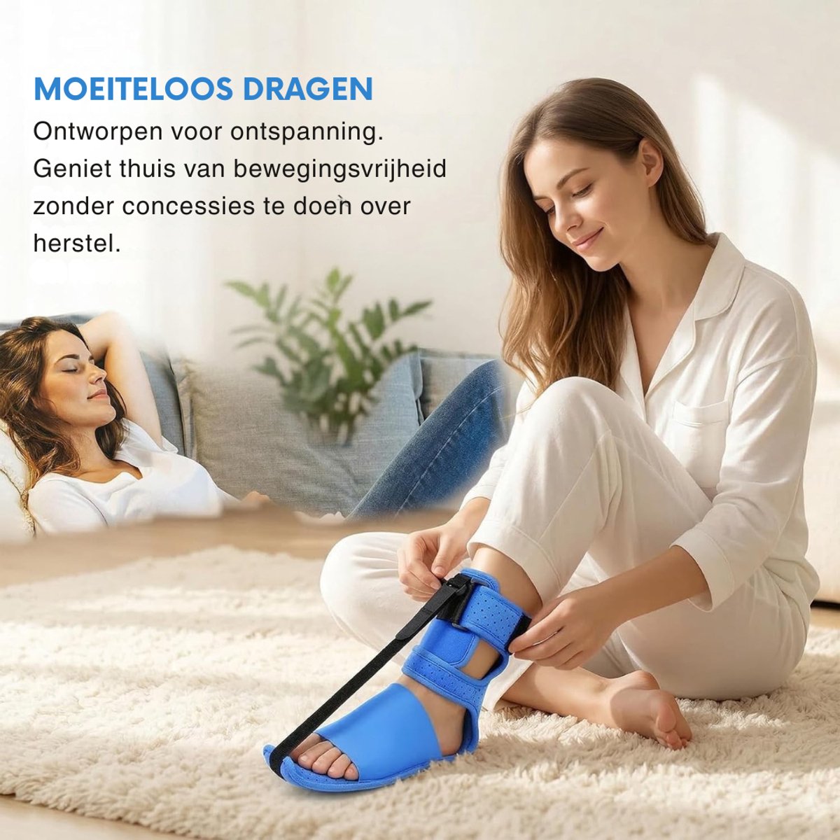 Zavio® Nachtspalk Hielspoor - Zooltjes Brace - Blauw