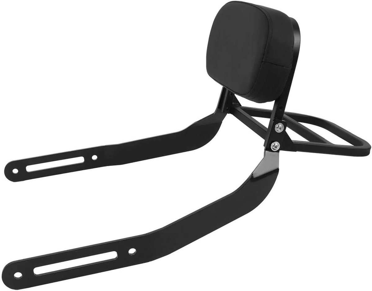 Passagierskussen Motor - Motor Rugsteun - Comfortabele Ritten - Afneembare Bagagedrager - N.v.t. - Zwart