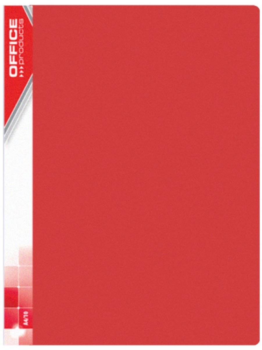 Showmap flexibel A4 10-tassen rood