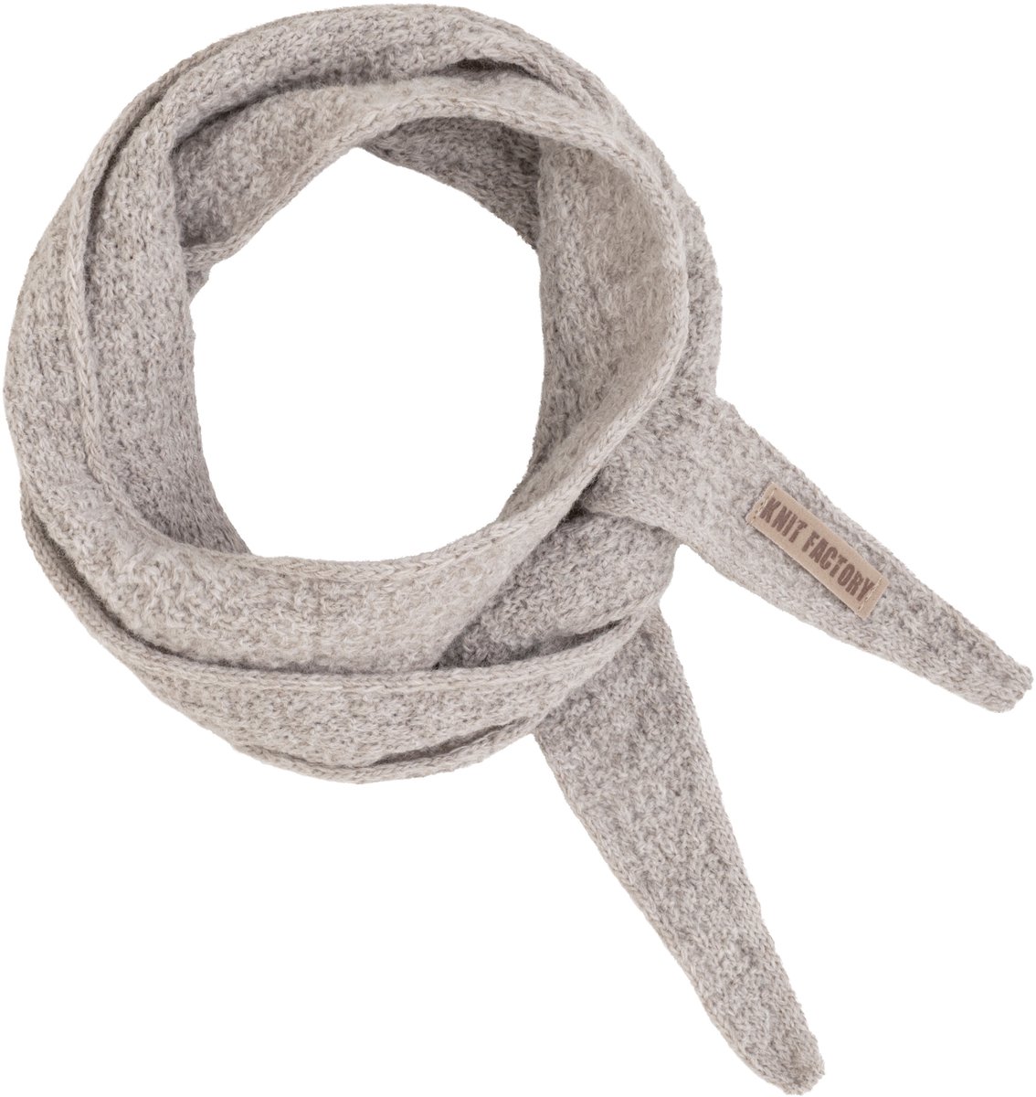 Knit Factory Sana Hals Sjaaltje - Iced Clay - 125x10 cm