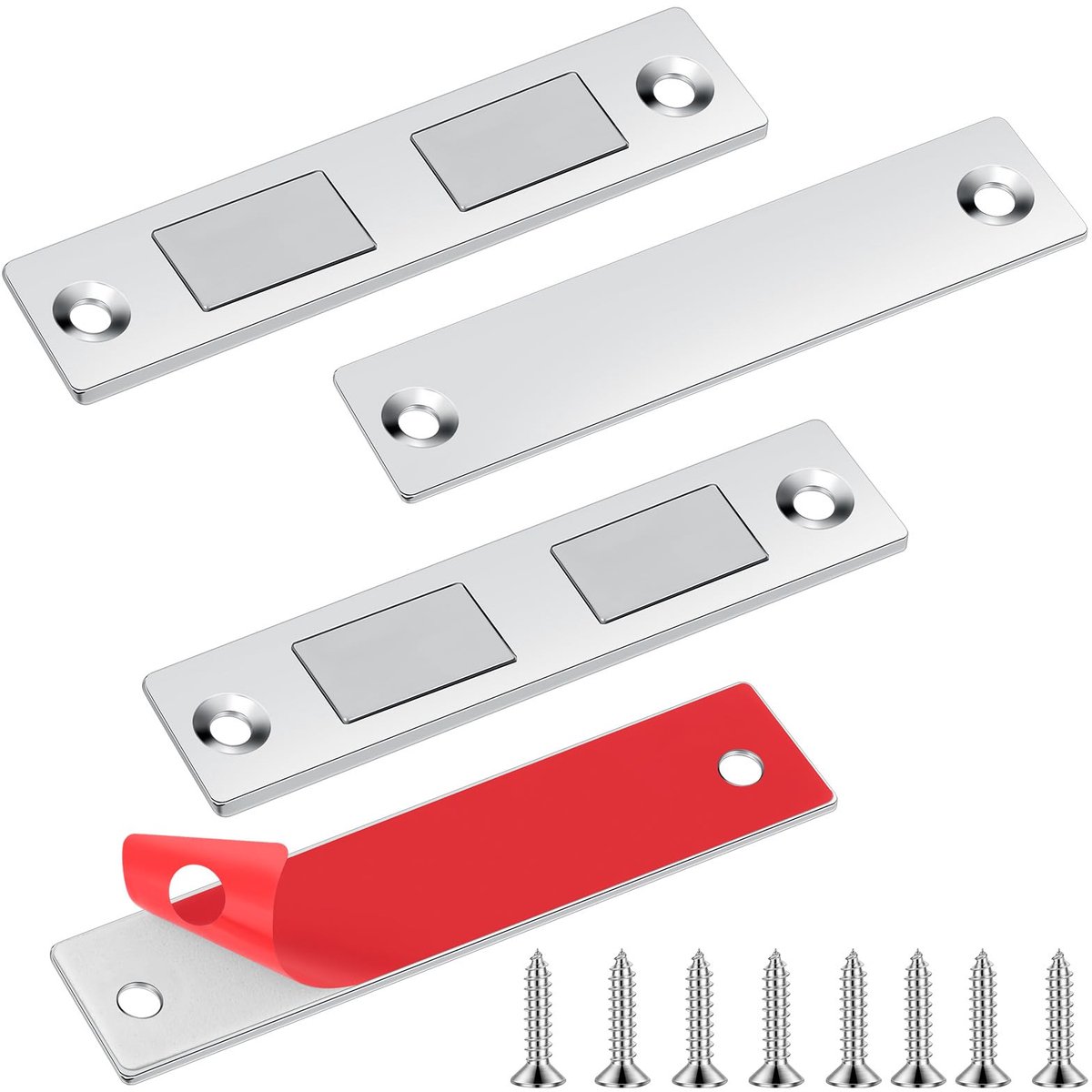 Cabinet Magnetic Catch-2 Stuks Catch, Zilver, 2 Stuk