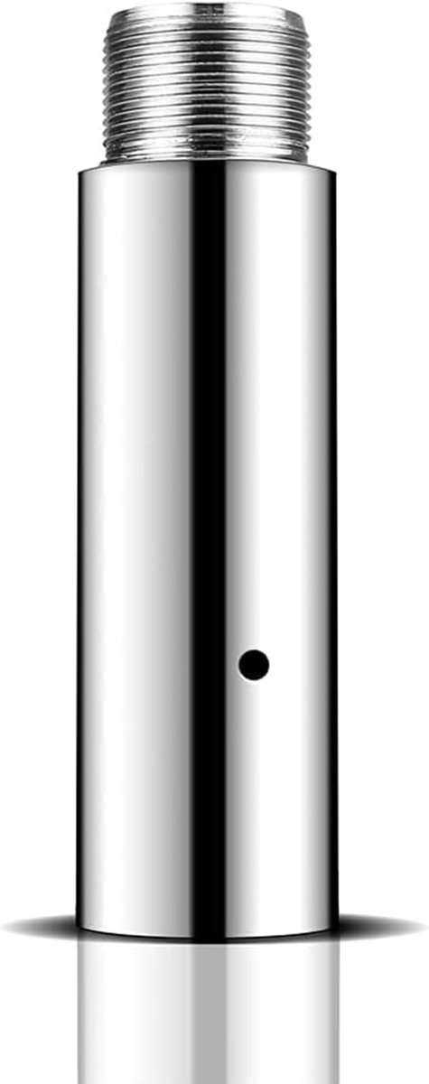 Stangverlenging voor 45 mm dansstangen, 125 mm hoogteverstelling, eenvoudige installatie en perfecte grip, chroomstalen design voor studio en thuisgebruik