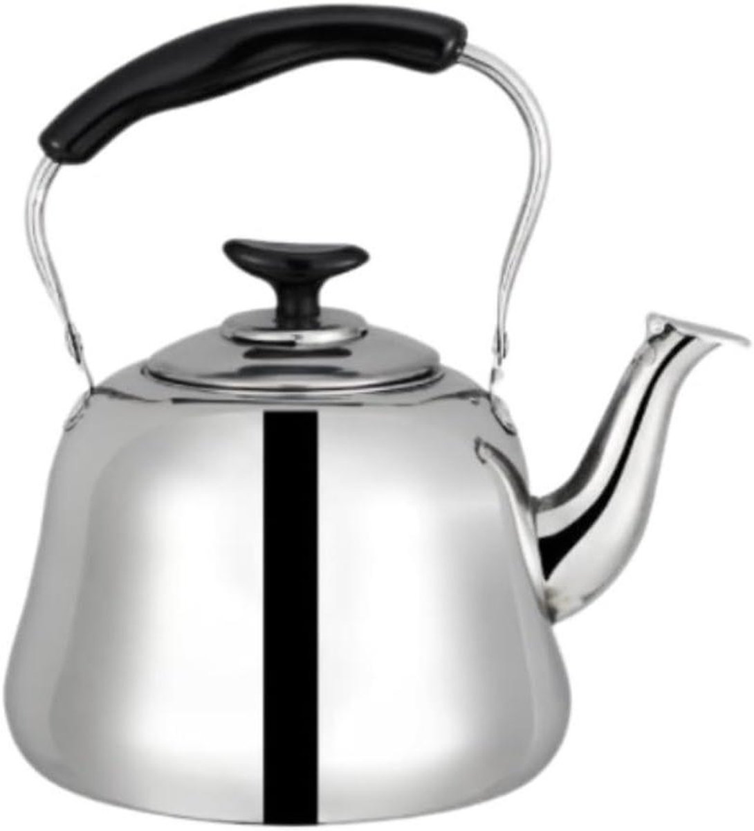 Waterkoker RVS - Theepot Kookplaat - Water Koken - Fluitende Waterkoker - 1.5L - Blauw Zilver
