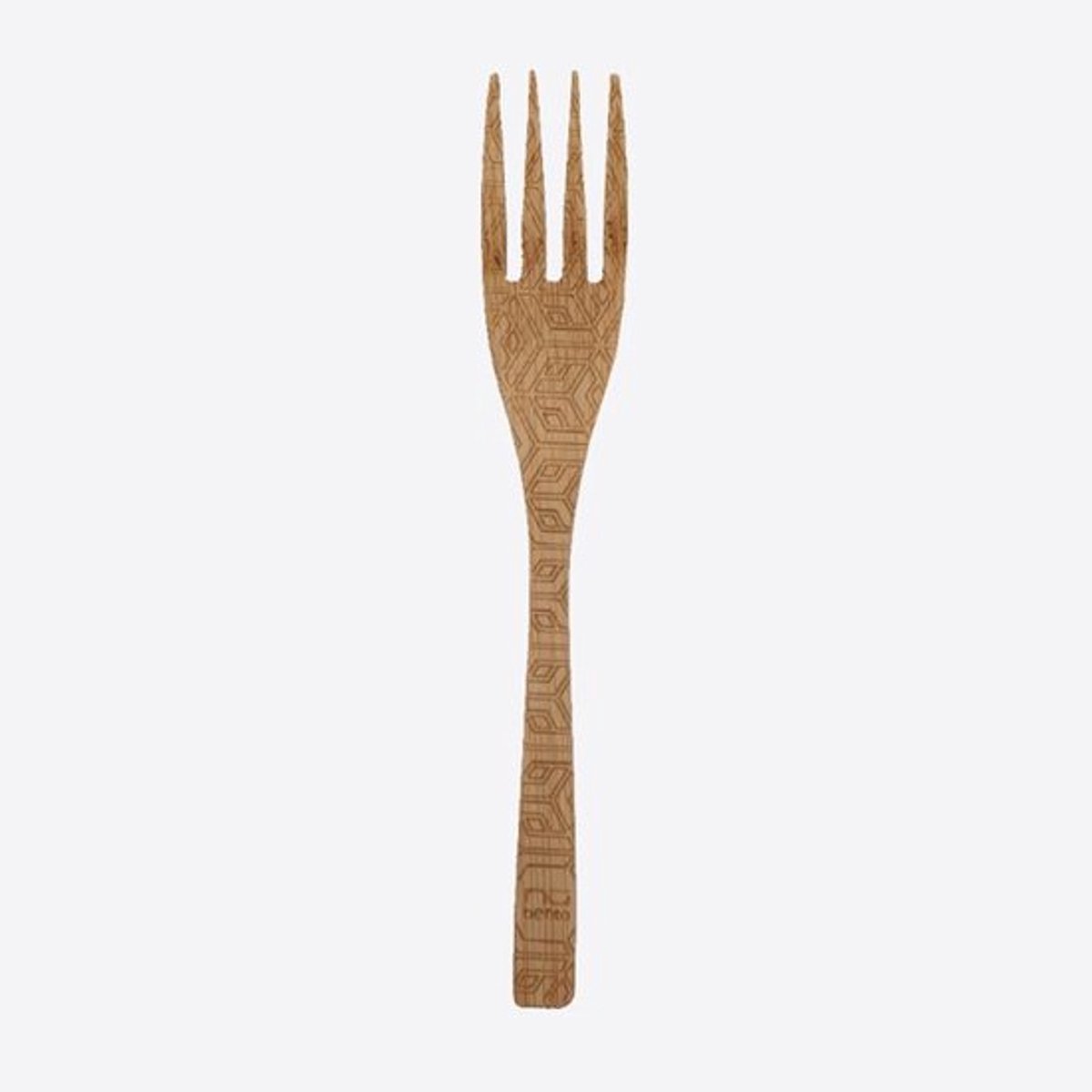 Nubento vork uit bamboe Geometrical 16cm
