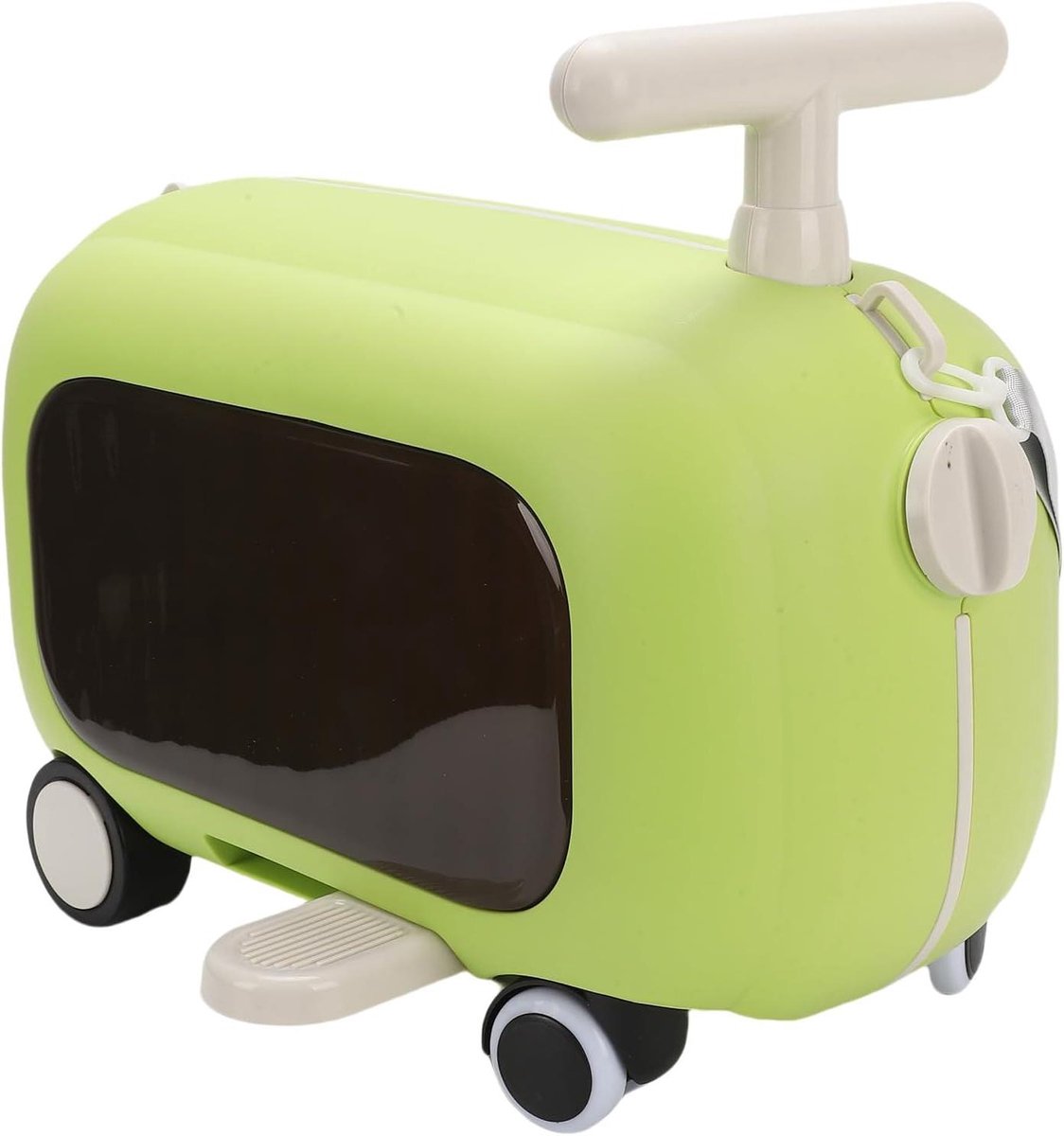 Kinderkoffer - Reiskoffer peuter - Reizen met kinderen - Met inklapbaar zitje - 47x32x24 cm - Groen