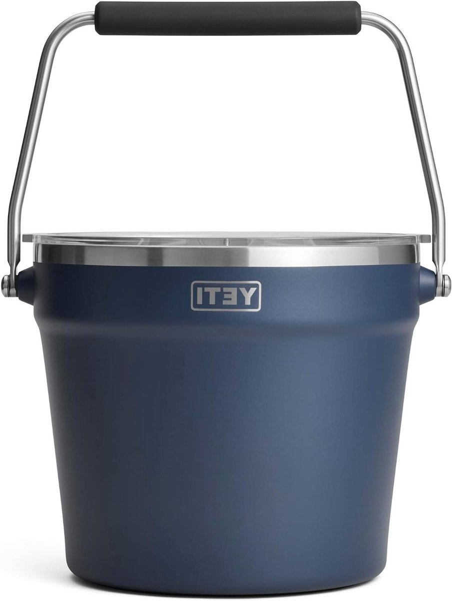 Drankkoeler Emmer - IJsemmer Cocktail - Feestelijke Drankjes Koel - Dubbelwandige Isolatie - 3 kg - Marineblauw
