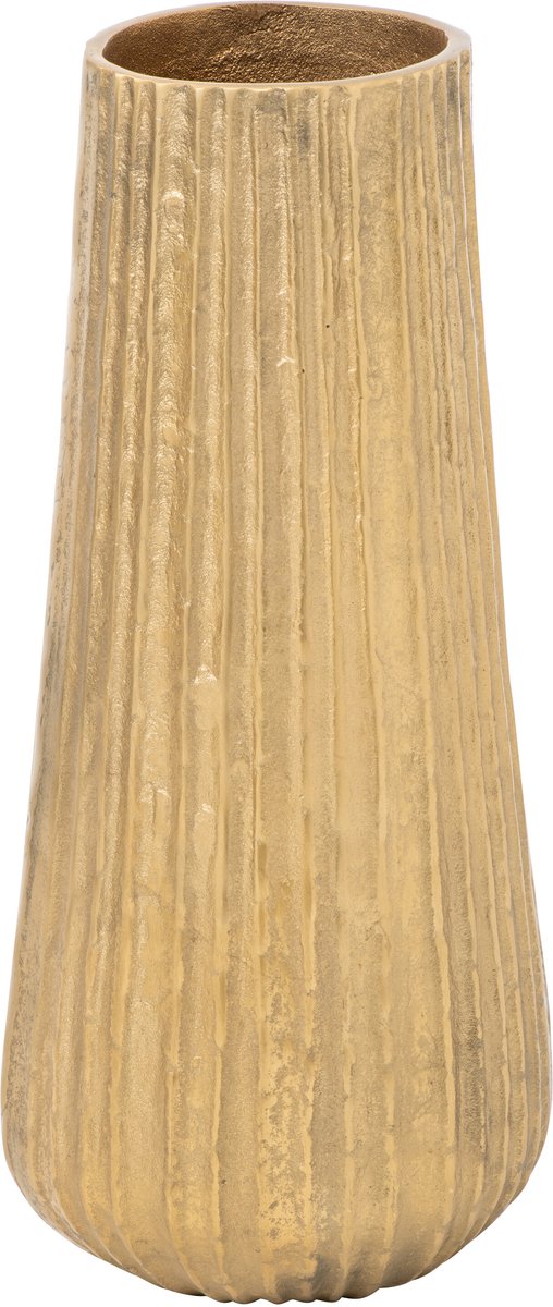J-Line Vaas - aluminium - goud