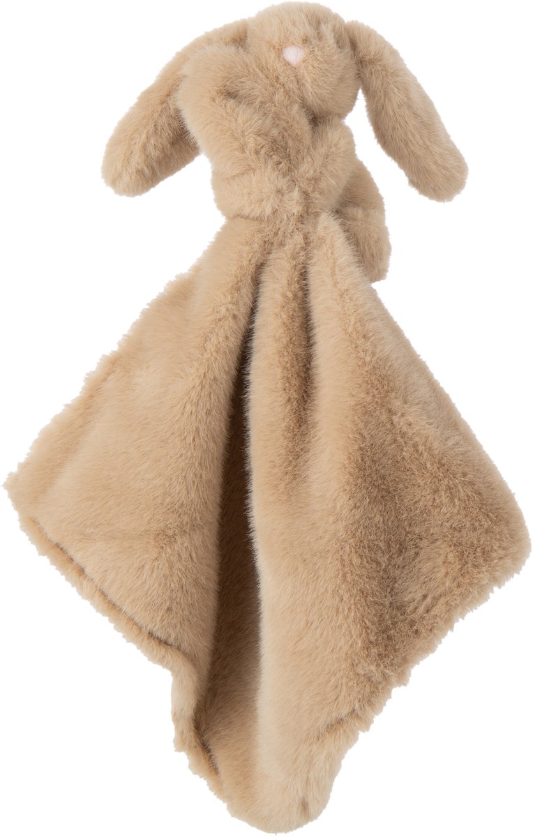 J-Line knuffel Konijn - polyester - camel - small