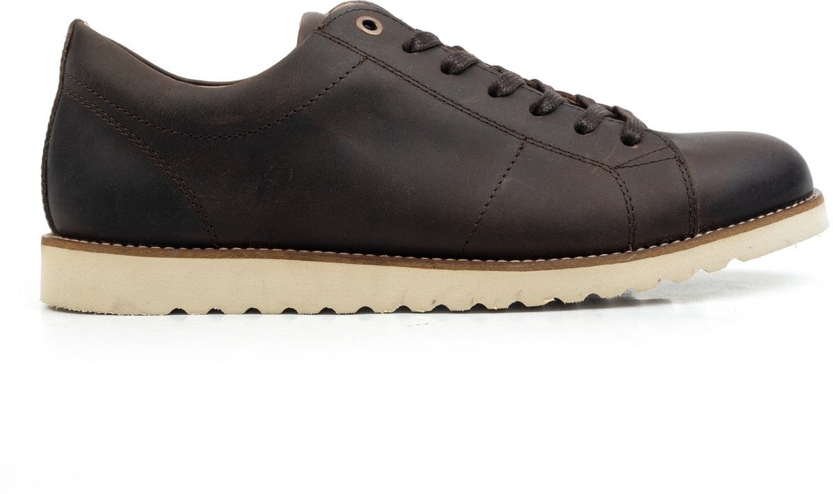 Nordland raval court sneakers bruin waxed leer