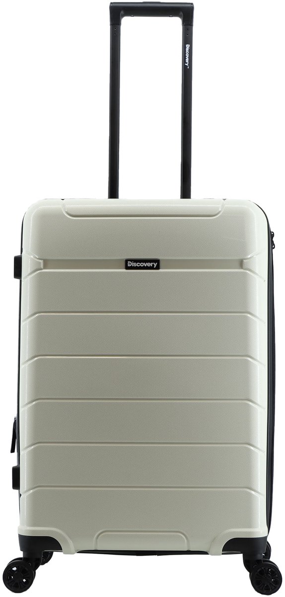 Discovery Skyward Harde Koffer / Trolley / Reiskoffer - 65 cm (Medium) - Wit - Wit / Medium