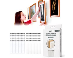 Savia Ophangsysteem Schilderijen & Fotolijsten – Zonder boren, geen schade! – Klittenband Dubbelzijdig Velcro Tape – Zelfklevende Strips – Ophanghaakjes, Plakstrips, Kleefstrips, Powerstrips, Velcro Klittenband