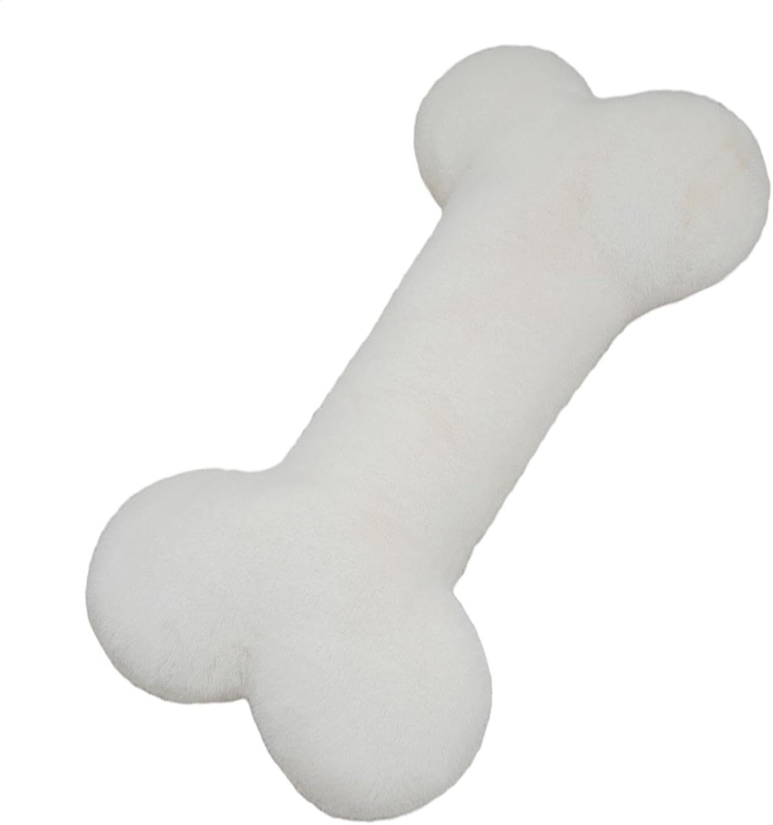 Lang Kussen - Slaapkussen Beenondersteuning - Decoratie en Comfort - Zachte Pluche Vulling - 35 cm - Wit