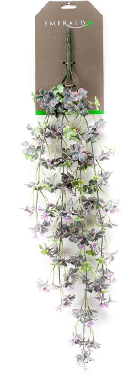 Emerald Kunst Hangplant Oxalis 70cm - Kunstplant voor binnen Groen