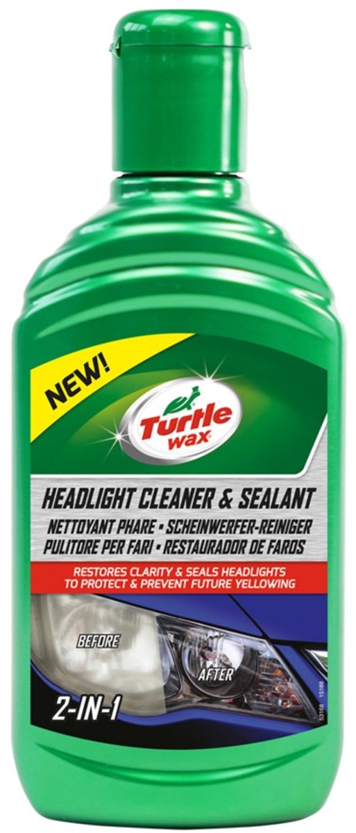 Turtle Wax 53168 Headlight Cleaner & Sealant 300ml