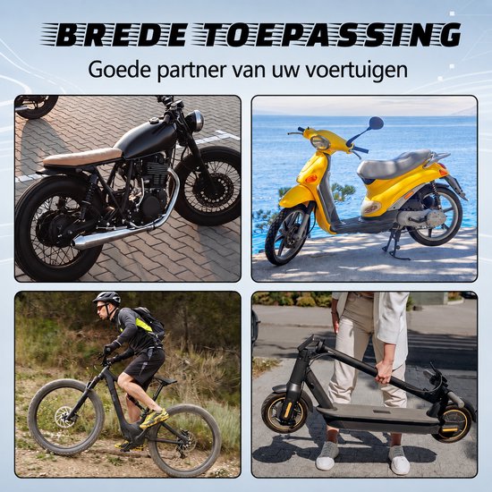 Schijfremslot met Alarm 110 dB - Remschijfslot met alarm - Motorslot en Scooterslot - Motor Alarm Sirene - 7 mm Pen - met Reminderkabel — afbeelding 5